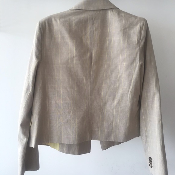 Frank & Oak 2-button grey Blazer w/ Yellow Stripe - Picture 6 of 6